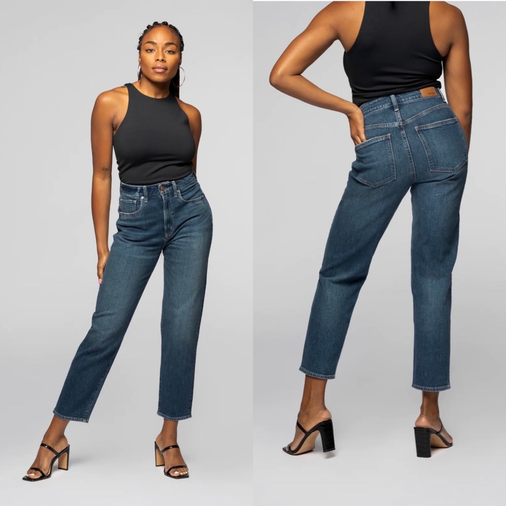 NWT Revtown The MOM Early Evening Indigo High Rise Blue Jeans Size 29
